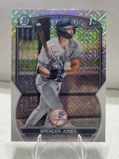 2023 Bowman  Chrome Prospects Spencer Jones #BCP-139 Mojo Refractor (RC)