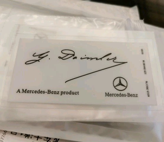 Mercedes-Benz 1295840838 Genuine OEM Label for sale online | eBay