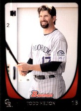 Todd Helton 2011 Bowman #142 Rockies MLB READ FREE SHIPPING AutographDen