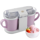 1 QT Ice Cream Maker for Sorbet, Gelato, and Frozen Yogurt, Pink