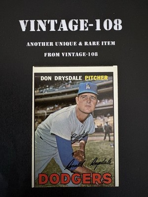 1967 Topps Baseball #55 Don Drysdale EX MC Los Angeles Dodgers