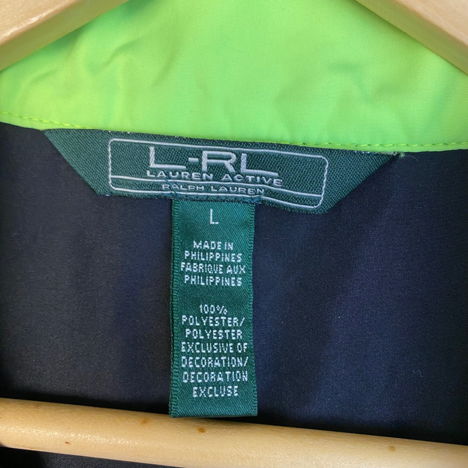 Ralph Lauren Active Jacket Lightweight Black Neon… - image 4