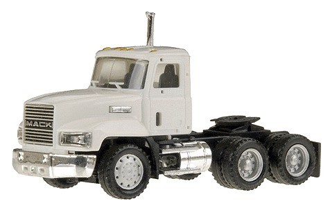Camión Promotex 15263 HO Herpa White Mack corto CH 603 con chasis corto camión | Zustand: New