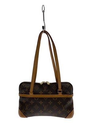 LOUIS VUITTON Shoulder Bag Mini Kousan Monogram Canvas BRW PVC Used