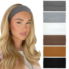 Headbands for Women Non Slip 6Pcs Thick Headbands Fashion Wide Headband Elastic