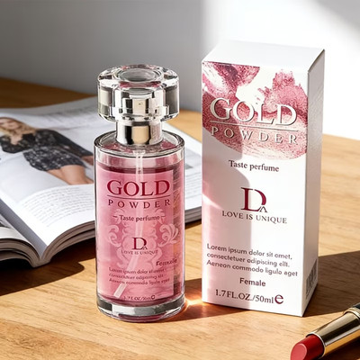 Woman's Gold Powder Pheromone Cologne Fragrance 1.7 Oz  50ml Unique