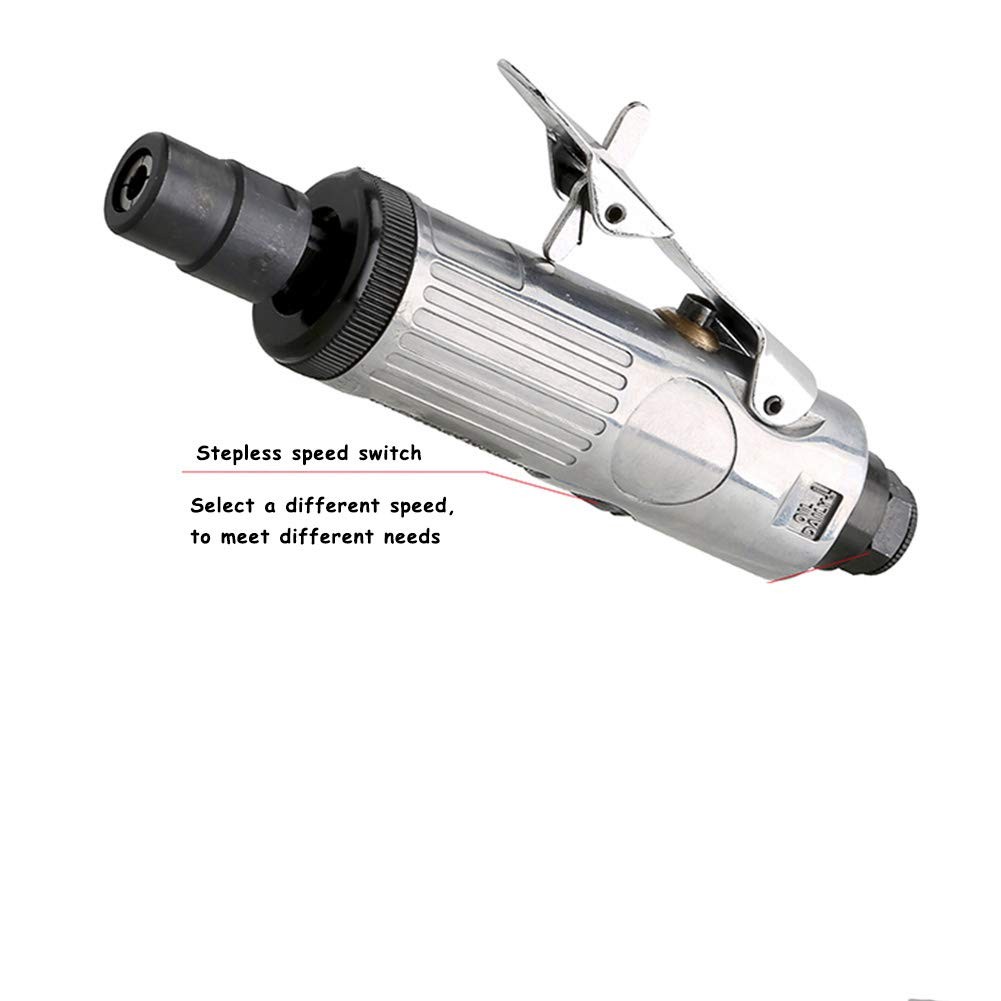 CILEONBE 1/4 Inch Air Die Grinder, 25,000 RPM Free Speed,1/4 Inch (6MM) and 1...