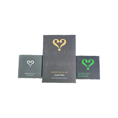 VERTELLIS Chapters Self-Reflection Journal NEW + conversational cards in family 