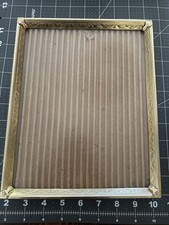 8  x 10  Vintage Gold Plated Picture Frame Satin Back