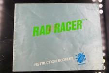 NO GAME- Authentic Manual ONLY Nintendo NES RAD RACER