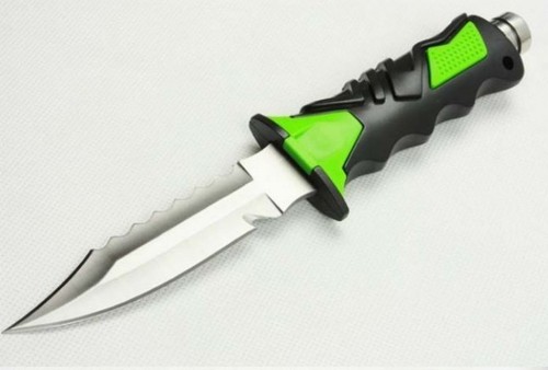 Cuchillo de buceo buceo camping caza pesca acero inoxidable de alta calidad-AU verde - Imagen 4 de 6