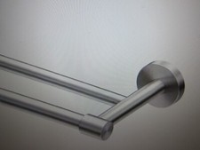 Gatco Reveal 24 in. Double Towel Bar in Satin Nickel - 4674