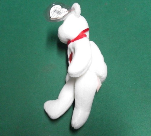 1993 Beanie Babies Valentino Rare with 3 Tag Errors Brown Nose PVC Pellets - Picture 9 of 10