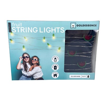 Goldessence Watermelon String Fairy Lights Fruit Shaped 10ft Indoor Teen Decor