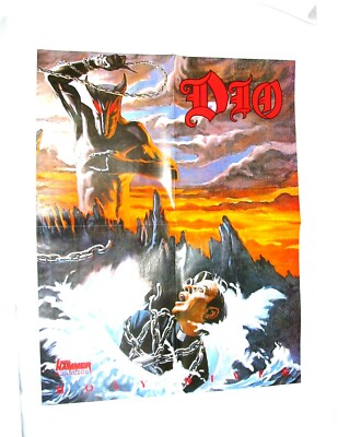 DIO Holy Diver / TESTAMENT - Wende Poster - gefaltet / folded - Sammlerstück