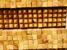 5 Pack of Softwood Treated Sawn Tree Stake Pointed Support - Multi Size Options