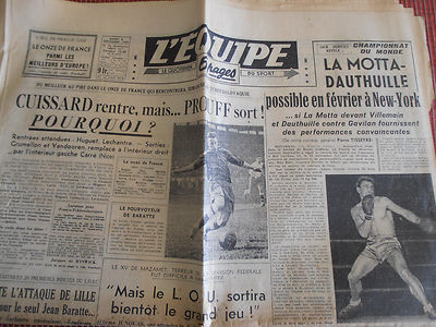 L'Équipe Front Page from March 02, 1948