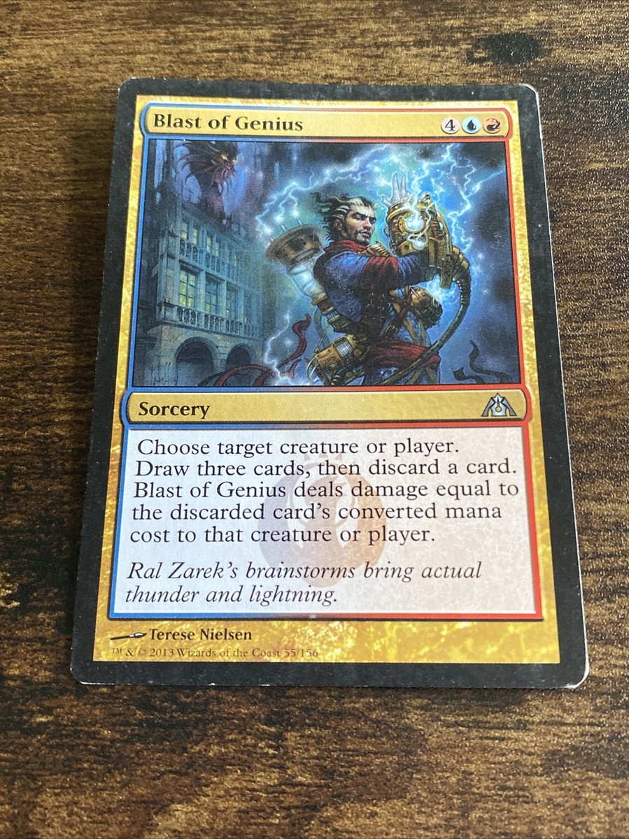 Blast of Genius 55/156 Dragon's Maze Magic The Gathering MTG C9934*