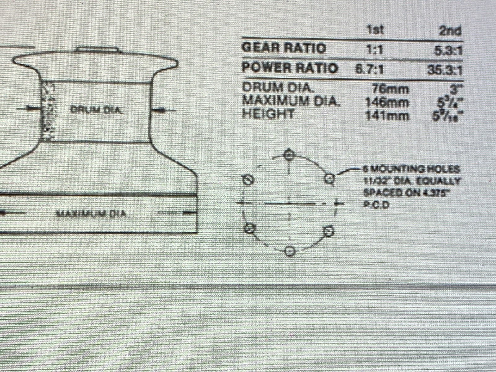 Nice Pair of Barient 22, Two Speed Dark Gray Winches, 35:1 Power Ratio