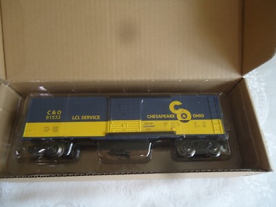 Menards O Scale Chesapeake & Ohio Box Car 279-3067 (Steel Wheels)