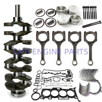 Engine Overhaul Rebuild Gasket Kit w/ Crankshaft For Hyundai KIA G4KE 2.4L
