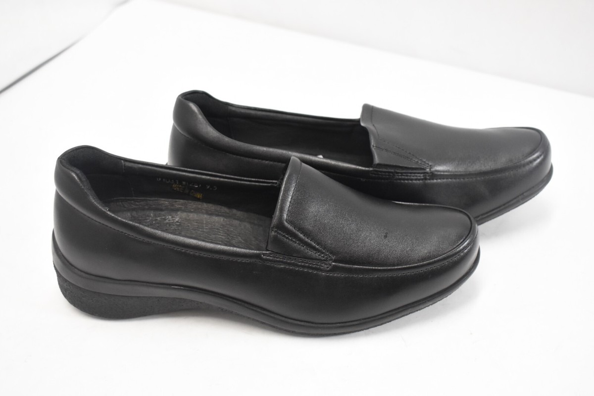 Areni One Black Loafer Lurk Faux Leather D1031 Slip On  display picture 3
