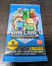 2021 Panini Minecraft Series One Trading Cards sealed Pk (8 Cards) 1st Series.. 