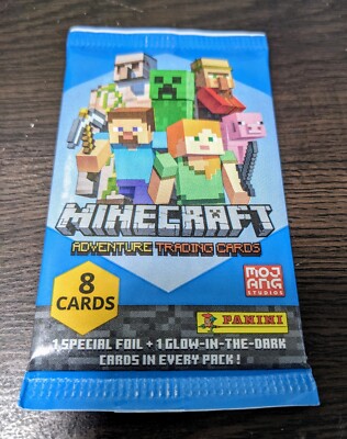 2021 Panini Minecraft Series One Trading Cards sealed Pk (8 Cards) First Print