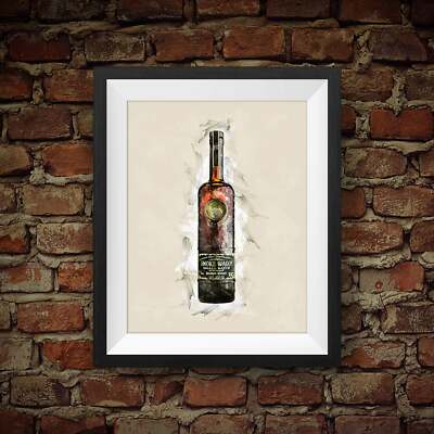Smoke Wagon Small Batch Bourbon Whiskey - Original Wall Art Decor 