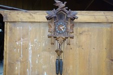 ca.1930 KUCKUCKSUHR 44cm läuft mit 2 Gewichte Cuckoo clock Schwarzwald Kuckuck