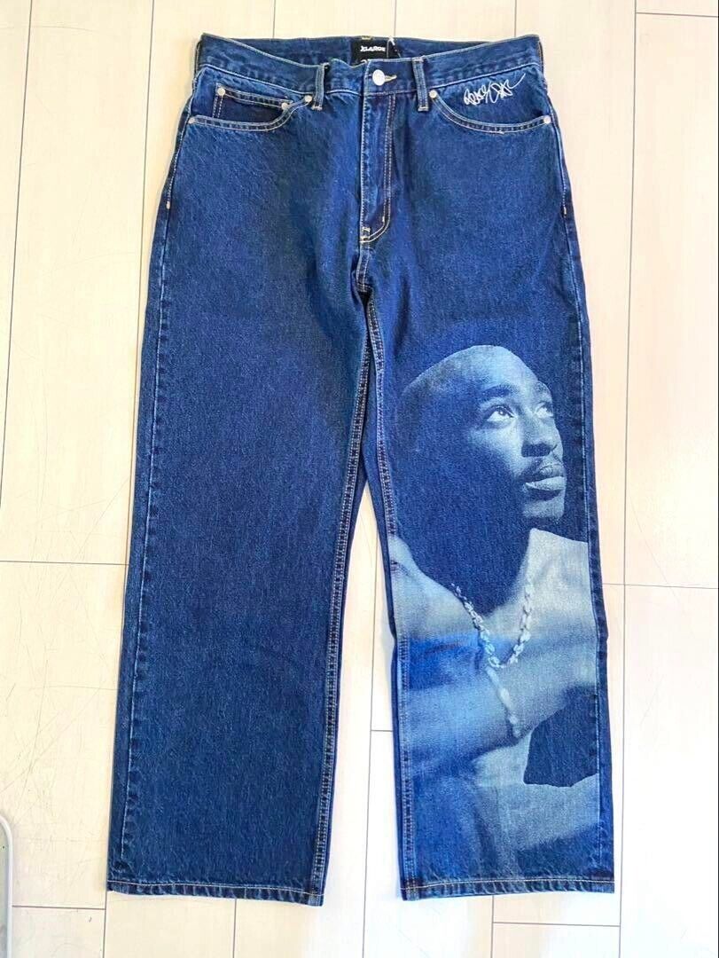 X-Large 2Pac Collaboration Denim Pants Size 34 XLarge Tupac X-Large 2Pac Collaboration Denim Pants Size 34 XLarge Tupac