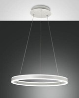 Fabas Luce Led Pendelleuchte Palau Ø600Mm 60W Warmweiß Weiß Dimmbar