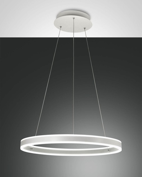Fabas Luce Led Pendelleuchte Palau Ø600Mm 60W Warmweiß Weiß Dimmbar-image
