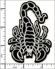 24 Pcs Embroidered sew or Iron on patches Scorpion Insect 2.38"x3.38" AP017bB