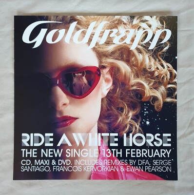 Goldfrapp Ride A White Horse Promo Poster Ultra Rare 