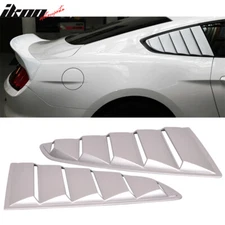 Fits 15-23 Ford Mustang OE Style Side Quarter Window Louver Painted #UX Silver