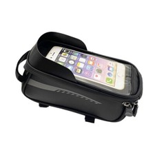 Bicycle Bag Waterproof Phone Holder Outdoor Riding Large Capacity Double Zippers