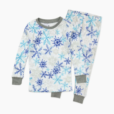 Honest Baby   Organic Cotton ''Fam Jam'' 2 Pc  Kids 18M  Snowflakes