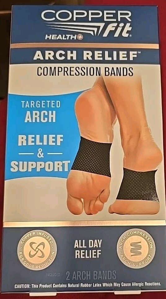 Copper Fit Health Arch Relief Compression Bands, Unisex