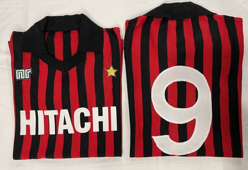 AC milan maglia partita di calcio vintage maglia da calcio sportiva nera da  uomo 2021-2022