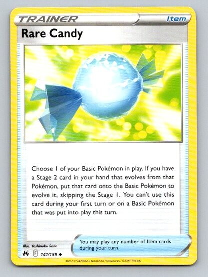 2023 Pokemon Card Crown Zenith Rare Candy 141/159