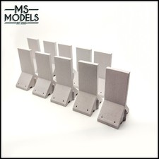 x10 Model Farm 1:32/Gauge 1 Straight 2.4M Concrete Dividing Walls for shed/silo