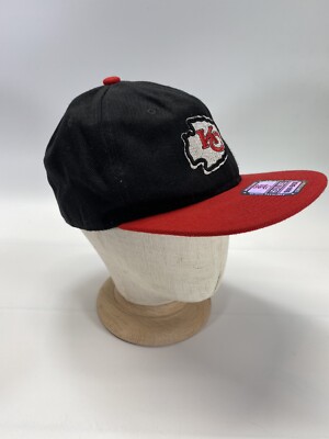 New Era Headlines Kansas City Chiefs Black Red Snapback Wool Blend Hat