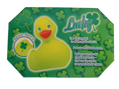 St. Patrick's Day Lucky Rubber Duck Irish Duckie Ducky Jeeps, Pool, Bath, Party