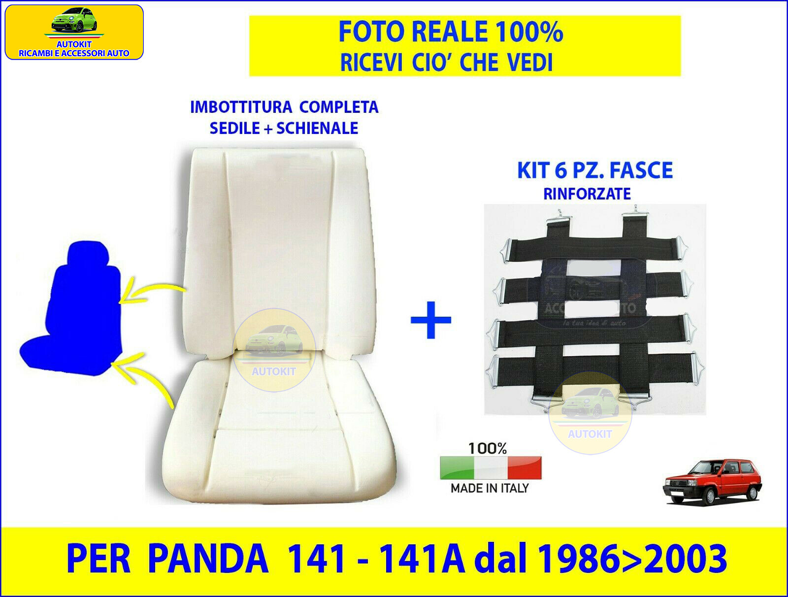 sedile panda lato guida nuovo