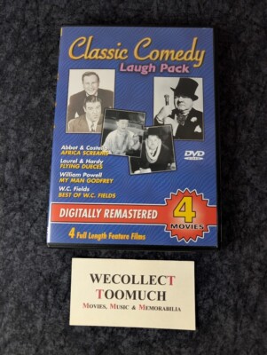Classic Comedy Laugh Pack 2003 DVD Digital Ent 2 Disc Set 3 Movies 3 Shorts *