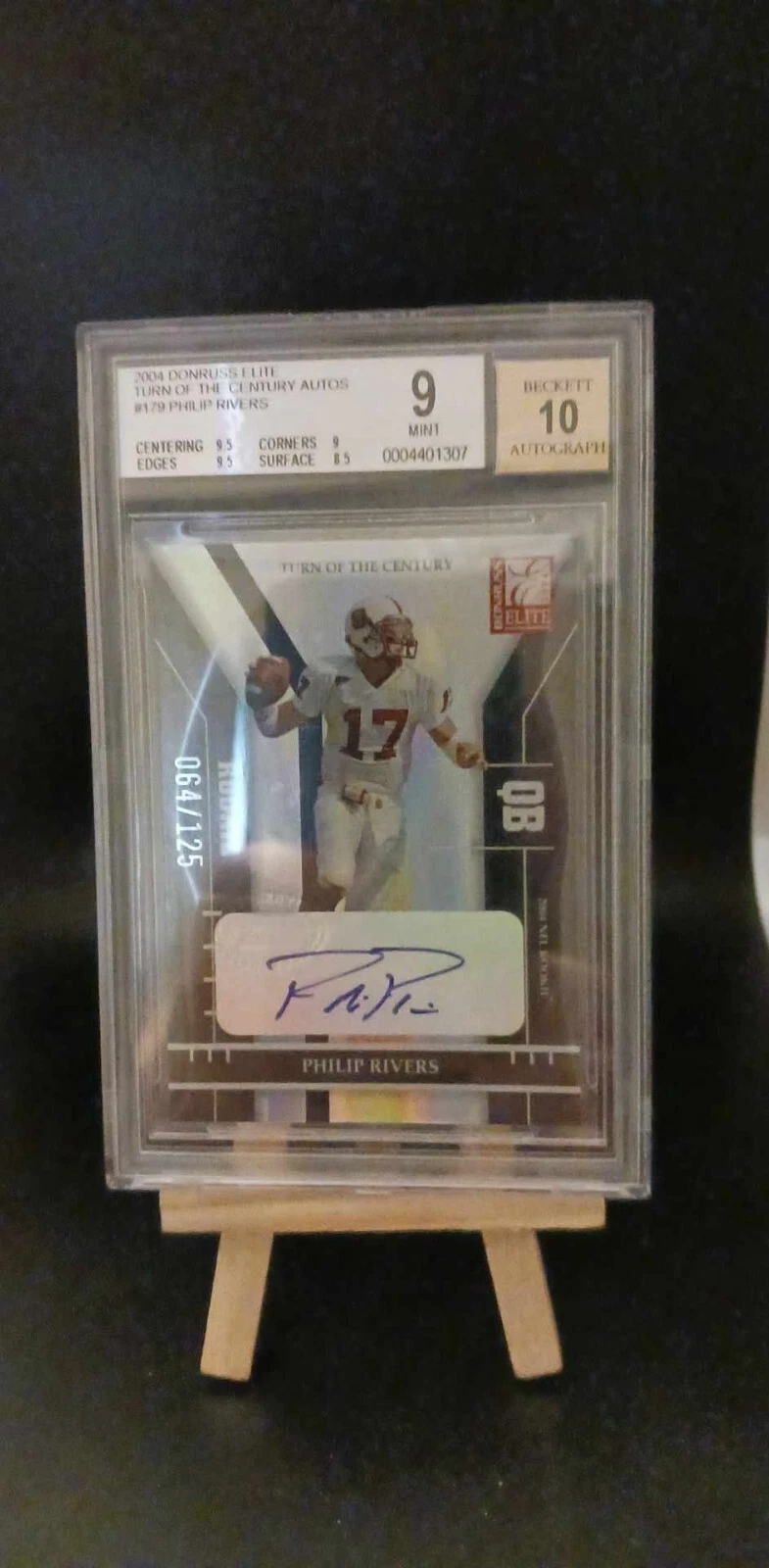 Philip Rivers Donruss Elite Turn of the Century #179 Auto