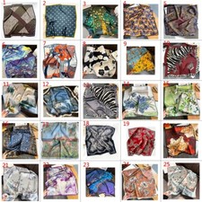 2025 100 Mulberry Silk 26 Square Scarf Women Neckerchief Wrap silk square scarf