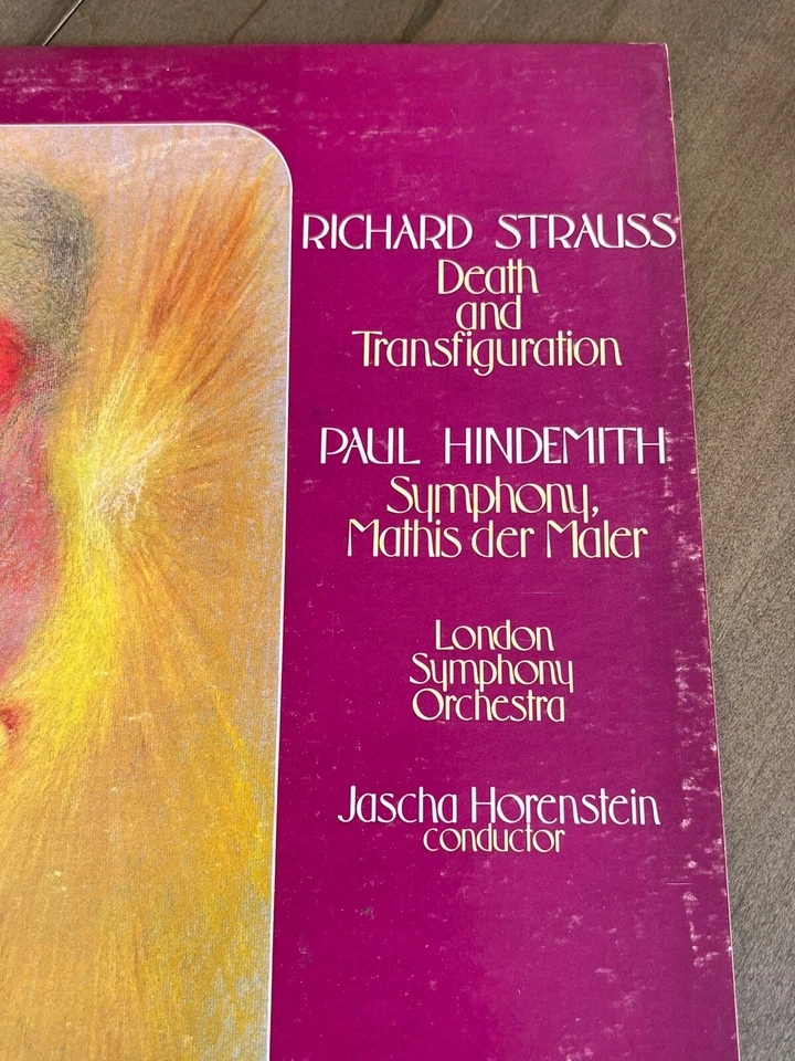 Strauss Death And Transfiguration 1975 Vinyl LP Hindemith/Maler/Horenstein VG+ Foto 3 de 4