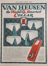 1925 Print Ad Van Heusen Collars World's Smartest Phillips-Jones New York,NY